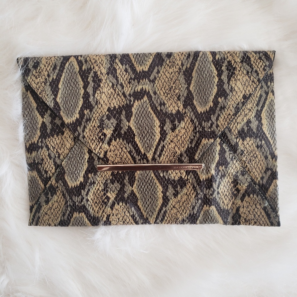 Bcbg "Harlow Python Print" Clutch - image 5